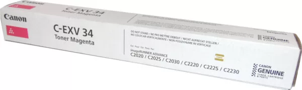 Canon C-EXV34 Toner Laser Εκτυπωτή Ματζέντα 19000 Σελίδων (3784B002)