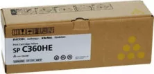 Ricoh SP C360HE Γνήσιο Toner Laser Εκτυπωτή Κίτρινο High Capacity 5000 Σελίδων (408187)
