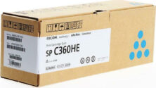 Ricoh SP C360HE Γνήσιο Toner Laser Εκτυπωτή Κυανό High Capacity 5000 Σελίδων (408185)