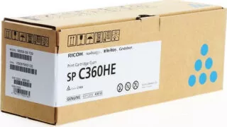 Ricoh SP C360HE Γνήσιο Toner Laser Εκτυπωτή Κυανό High Capacity 5000 Σελίδων (408185) 1