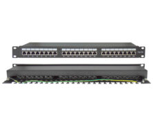Patch Panel για Rack 1U 19" 24 Θυρών cat5e