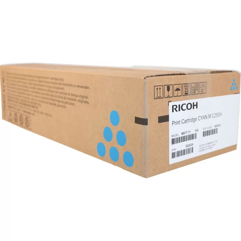 Ricoh MC250H Toner Cyan 6300 σελ (408341) 3 Ricoh MC250H Toner Cyan 6300 σελ (408341)