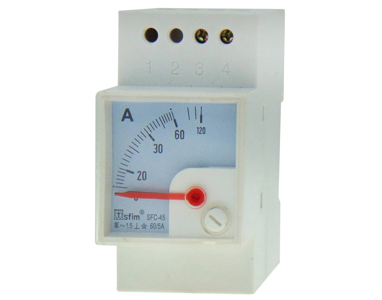 ΟΡΓΑΝΟ ΡΑΓΑΣ ΑΜΠΕΡΟΜΕΤΡΟ ΑΝΑΛΟΓΙΚΟ AC ΜΕΣΩ ΜΕΤΑΣΧΗΜΑΤΙΣΤΗ 60/5A SFC-45 SFM
