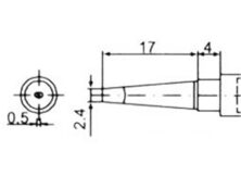 ΜΥΤΗ ΚΟΛΛΗΤΗΡΙΟΥ 97M-T-2.4D-NP (CT-97NPD) CTT