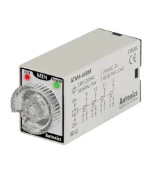 ΧΡΟΝΙΚΟ RELAY ΠΙΝΑΚΟΣ MINI 14P DELAY ON 60min 4C/O 110VAC ATM4-660M AUTONICS ( 2 TEMAXIA )