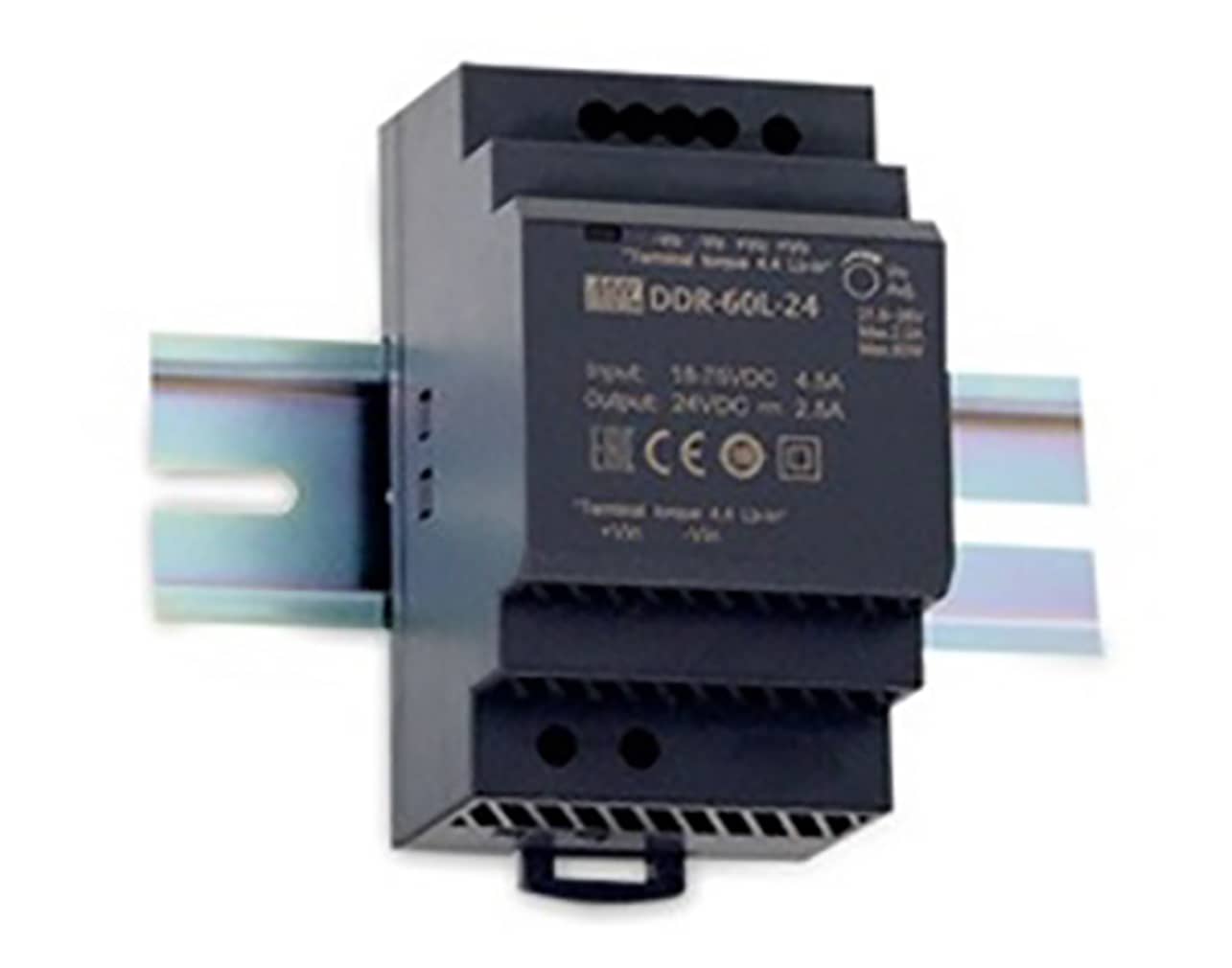 CONVERTER DC/DC ΡΑΓΑΣ 60W/9-36V/24V/2.5A DDR-60G-24 MEAN WELL