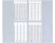 ΕΤΙΚΕΤΑ ΣΗΜΑΝΣΗΣ ΚΛΕΜΑΣ ΡΑΓΑΣ ΚΕΝΗ 4.0mm² TΜ-09W DIN  200 TEMAX