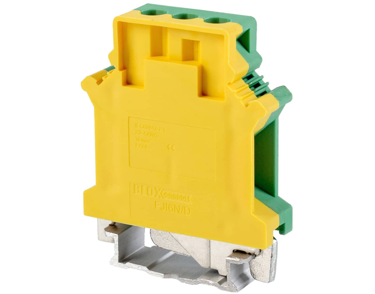 ΚΛΕΜΑ ΡΑΓΑΣ 16mm² ΓΕΙΩΣΗΣ ΠΡΑΣΙΝΟ/ΚΙΤΡΙΝΟ FJ16N/D BLOX CONNECT 5 TEMAXIA