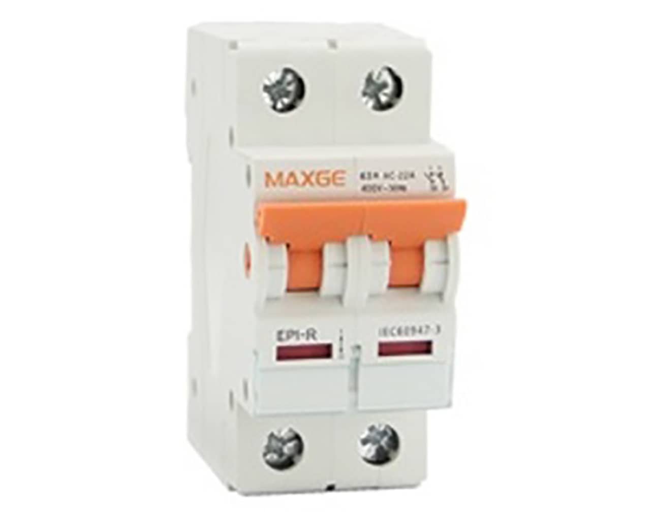 ΔΙΑΚΟΠΤΗΣ ΡΑΓΑΣ 2P 63A 230/400VAC EPI-R MAXGE 6 TEMAXIA