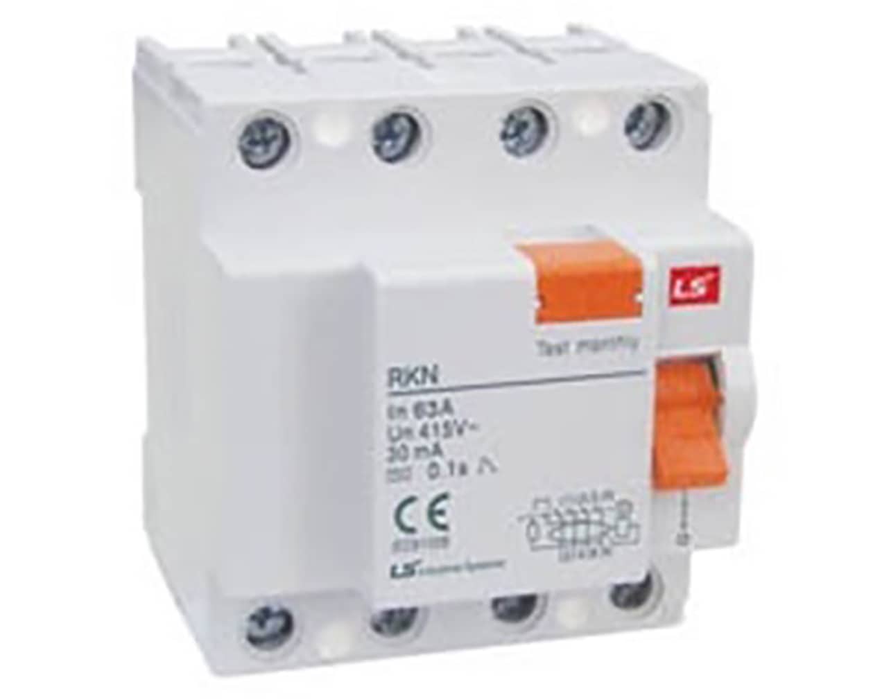 RELAY ΔΙΑΦΥΓΗΣ 4P 32A 30mA TYPE AC RKN LG 2 TEMAX