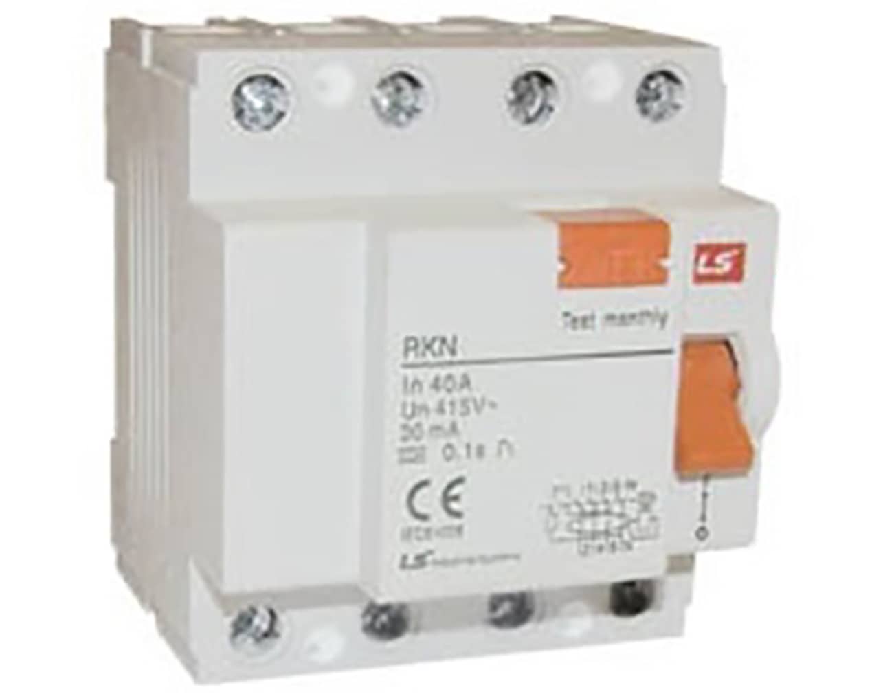 RELAY ΔΙΑΦΥΓΗΣ 4P 40A 30mA TYPE A RKN LG 2 TEMAX