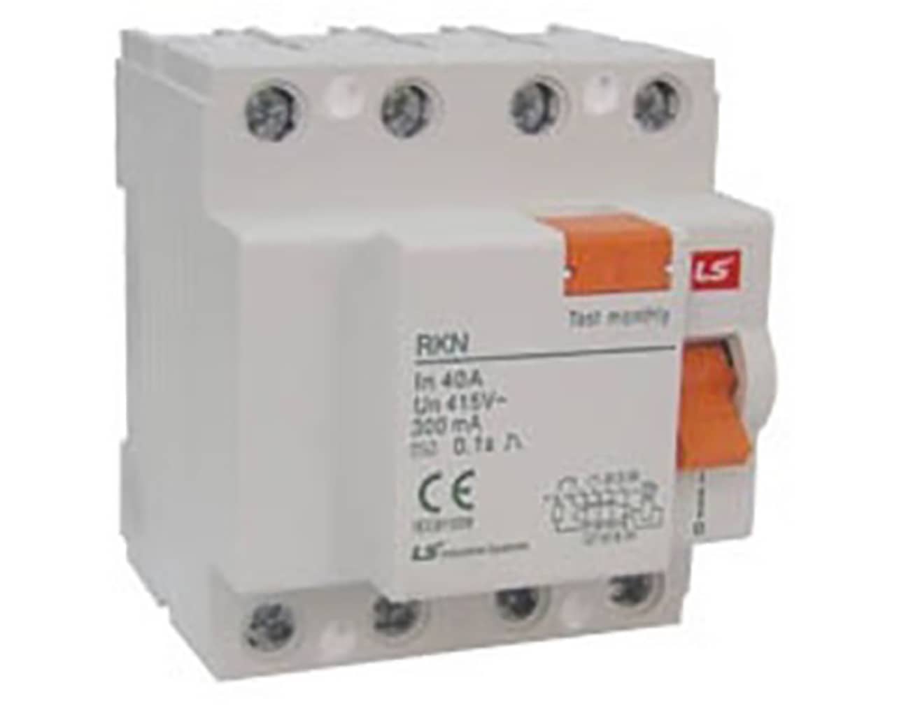 RELAY ΔΙΑΦΥΓΗΣ 4P 40A 300mA TYPE AC RKN LG 2 TEMAX