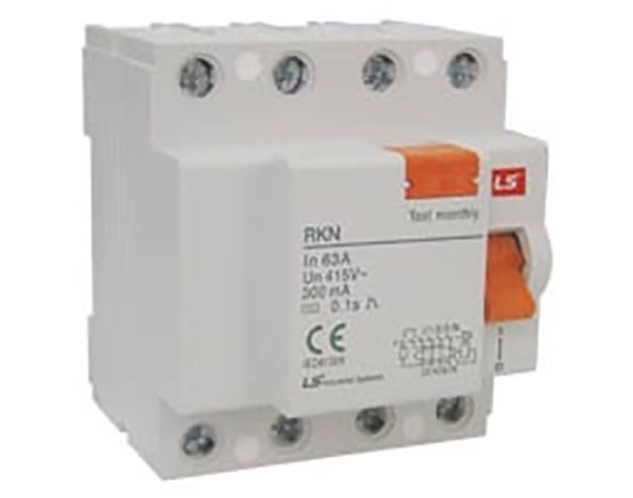 RELAY ΔΙΑΦΥΓΗΣ 4P 63A 300mA TYPE AC RKN LG