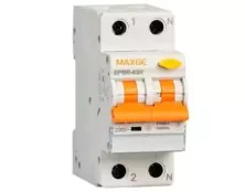 RELAY ΔΙΑΦΥΓΗΣ ΜΕ ΑΣΦΑΛΕΙΑ 1P+N C 6A 30mA 6kA TYPE AC EPBR-63M MAXGE