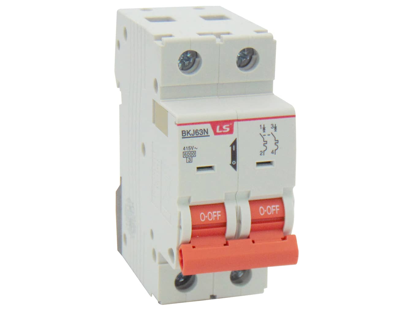 ΑΣΦΑΛΕΙΑ ΡΑΓΑΣ 2P C 10A 6kA 415VAC BKJ63N LG