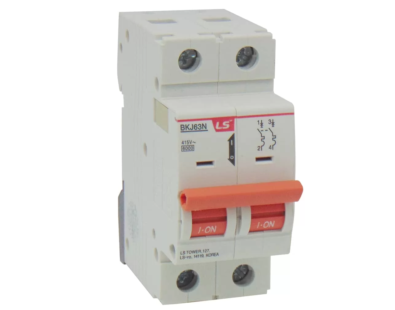 ΑΣΦΑΛΕΙΑ ΡΑΓΑΣ 2P D 16A 6kA 415VAC BKJ63N LG 3 ΑΣΦΑΛΕΙΑ ΡΑΓΑΣ 2P D 16A 6kA 415VAC BKJ63N LG