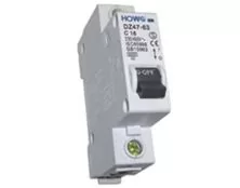 ΑΣΦΑΛΕΙΑ ΡΑΓΑΣ 1P C 63A 4.5kA 230/400VAC DZ47-63 HOW