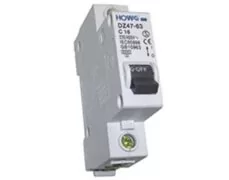 ΑΣΦΑΛΕΙΑ ΡΑΓΑΣ 1P C 3A 4.5kA 230/400VAC DZ47-63 HOW 1