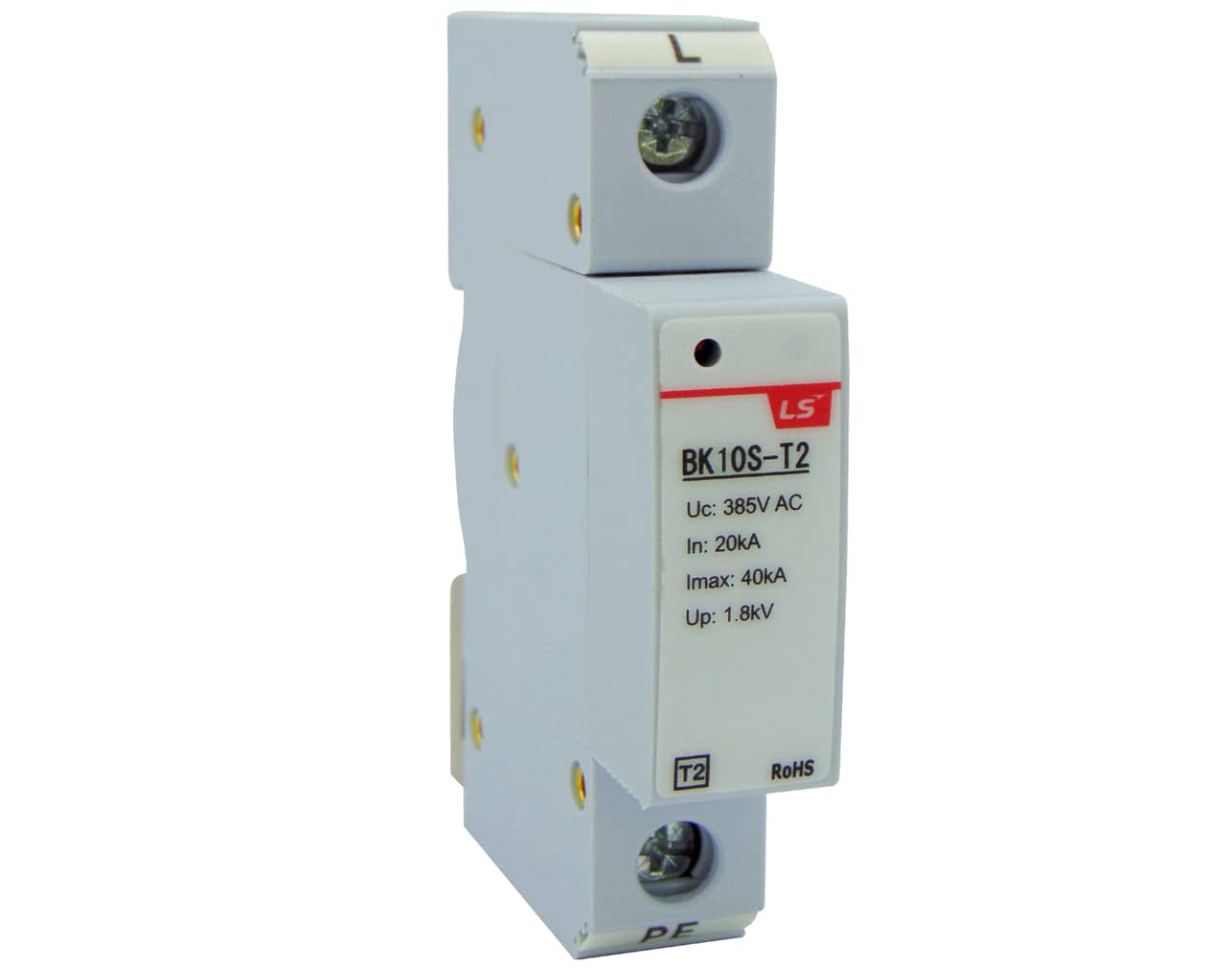 ΑΝΤΙΚΕΡΑΥΝΙΚΑ ΡΑΓΑΣ T2 1P 20kA 385VAC BK10S LG