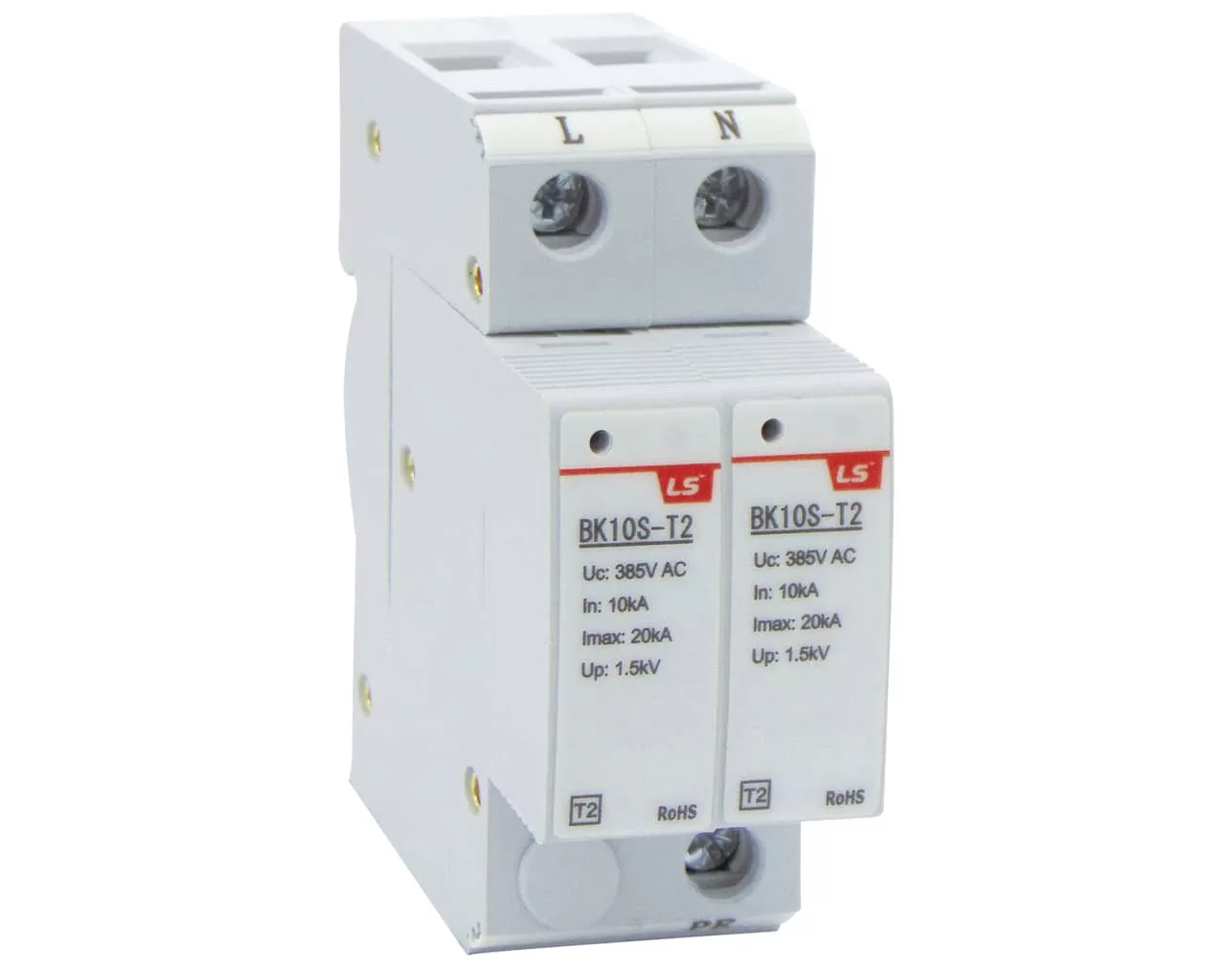 ΑΝΤΙΚΕΡΑΥΝΙΚΑ ΡΑΓΑΣ T2 2P 20kA 385VAC BK10S LG 3 ΑΝΤΙΚΕΡΑΥΝΙΚΑ ΡΑΓΑΣ T2 2P 20kA 385VAC BK10S LG