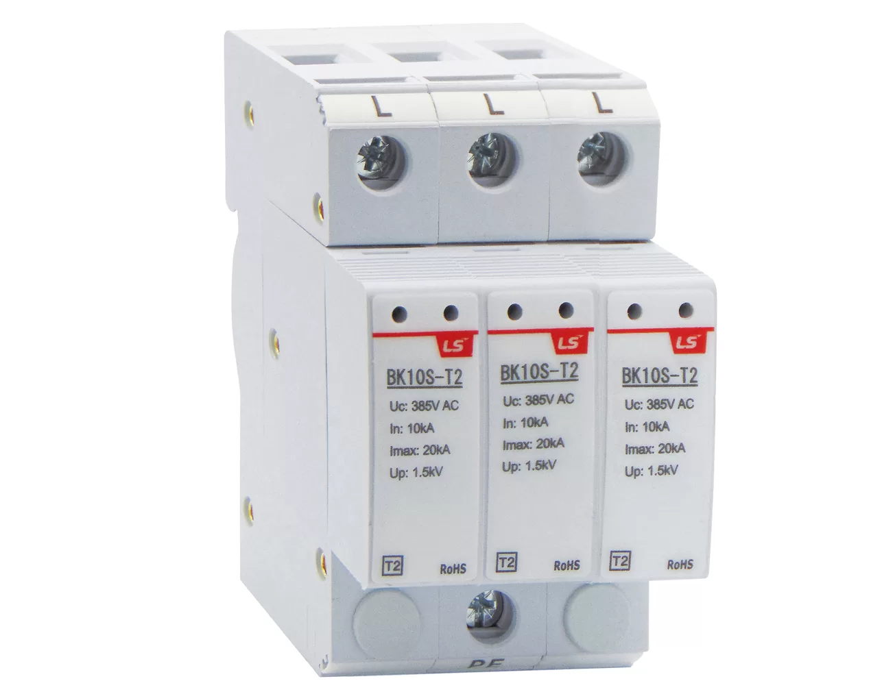 ΑΝΤΙΚΕΡΑΥΝΙΚΑ ΡΑΓΑΣ T2 3P 20kA 385VAC BK10S LG 3 ΑΝΤΙΚΕΡΑΥΝΙΚΑ ΡΑΓΑΣ T2 3P 20kA 385VAC BK10S LG