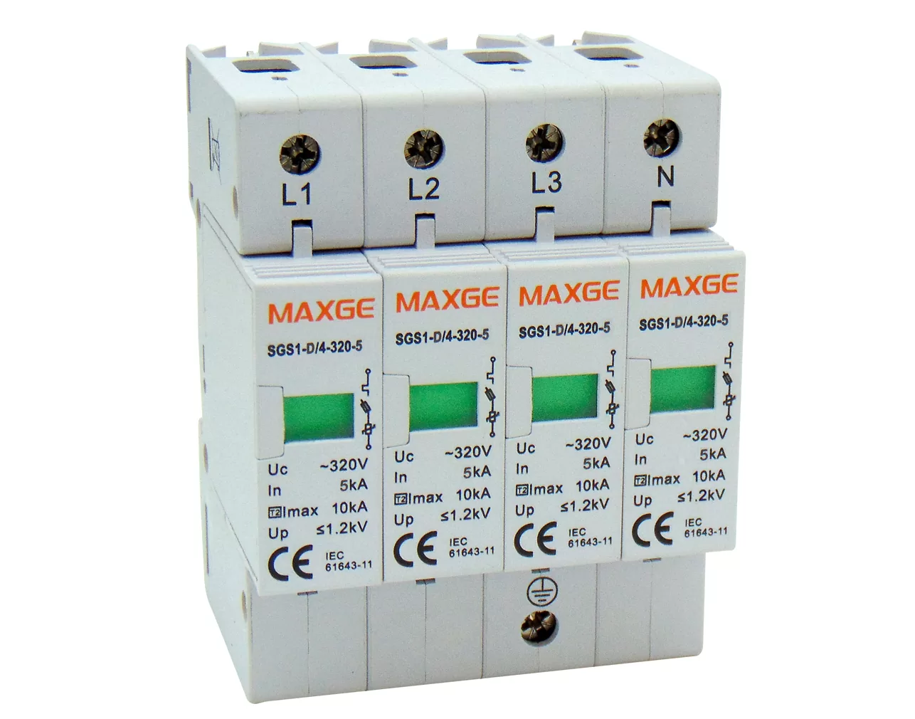 ΑΝΤΙΚΕΡΑΥΝΙΚΑ ΡΑΓΑΣ T2 4P 10kA 230VAC SGS1 MAXGE 3 ΑΝΤΙΚΕΡΑΥΝΙΚΑ ΡΑΓΑΣ T2 4P 10kA 230VAC SGS1 MAXGE