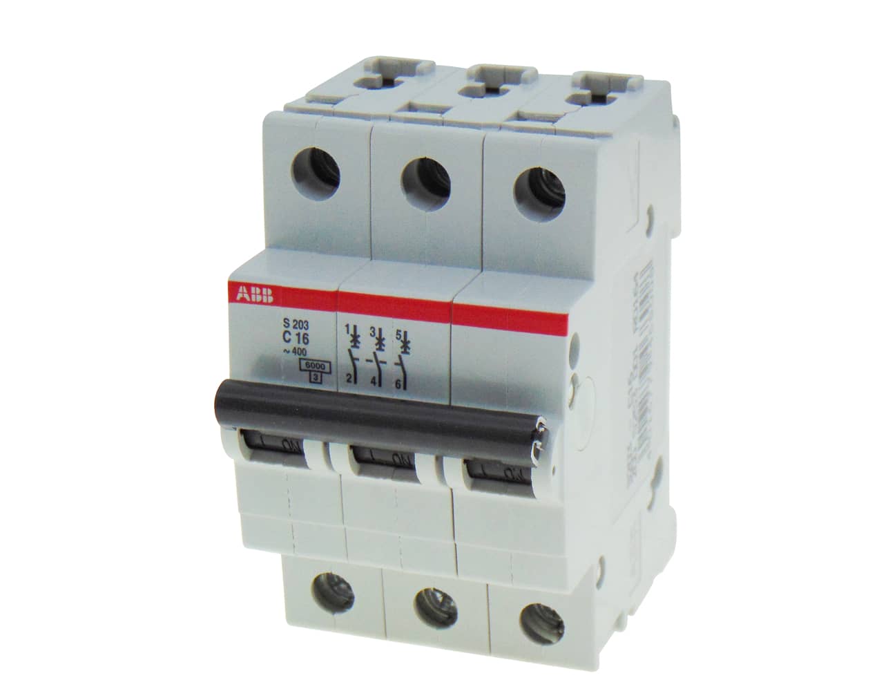 ΑΣΦΑΛΕΙΑ ΡΑΓΑΣ 3P C 16A 6kA 400VAC S03 ABB