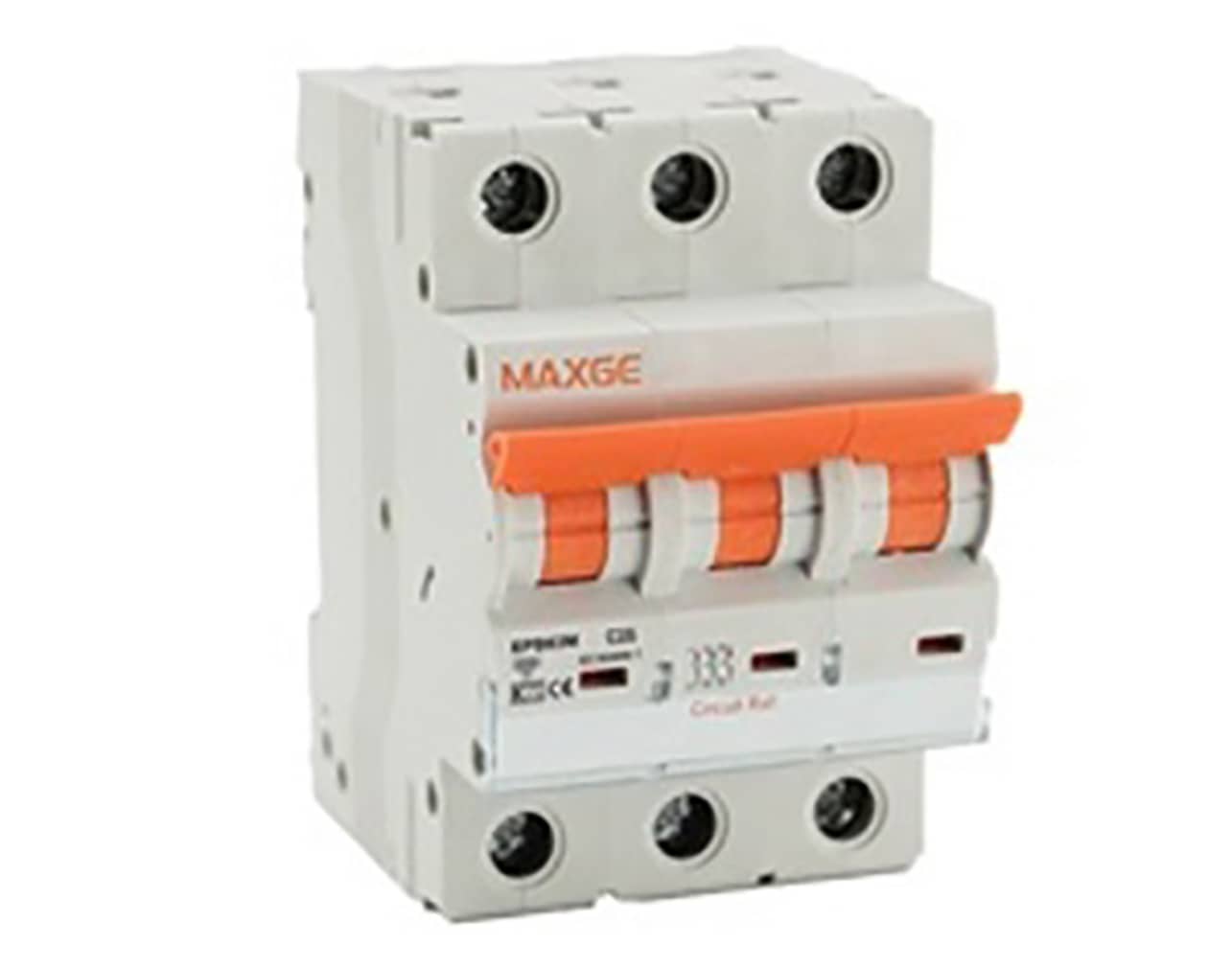 ΑΣΦΑΛΕΙΑ ΡΑΓΑΣ 3P C 25A 6kA 400VAC EPB-63M MAXGE