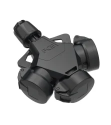 ADAPTOR ΒΙΟΜΗΧΑΝΙΚΟ 3 ΘΕΣΕΩΝ ΚΑΟΥΤΣΟΥΚ ΜΕ ΚΑΠΑΚΙ IP54 ΜΑΥΡΟ 253822-ss PCE