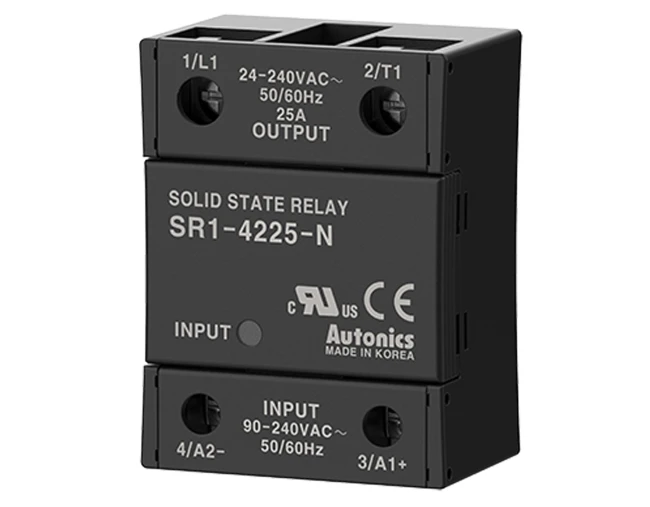RELAY SOLID STATE PANEL 25A 9-240VAC INPUT 24-240VAC OUTPUT SR1-4225-N AUTONICS
