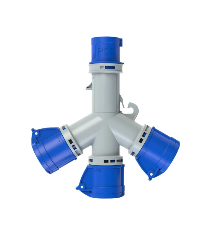 ADAPTOR ΒΙΟΜΗΧΑΝΙΚΟ ΑΡΣΕΝΙΚΟ 3P 16A ΣΕ 3 ΘΗΛΥΚΑ 3P 16A IP44 9432000 PCE