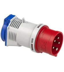 ADAPTOR ΒΙΟΜΗΧΑΝΙΚΟ ΑΡΣΕΝΙΚΟ 5P 16Α ΣΕ ΠΡΙΖΑ ΣΟΥΚΟ 16A IP44 9433020 PCE    (2  TEMAXIA