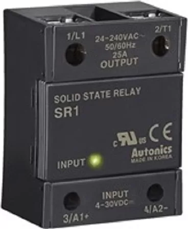 RELAY SOLID STATE PANEL 25A 90-240VAC INPUT SR1-4225 AUTONICS 3 RELAY SOLID STATE PANEL 25A 90-240VAC INPUT SR1-4225 AUTONICS