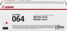 Canon 064 Γνήσιο Toner Laser Εκτυπωτή Ματζέντα (4933C001)