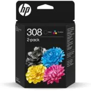 HP Μελάνι Inkjet No.308 2-Pack Black/Tri-Color (6L6S6UE) 1