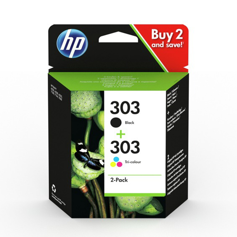 HP Μελάνι Inkjet 303 Black & Colour Multipack (3YM92AE)