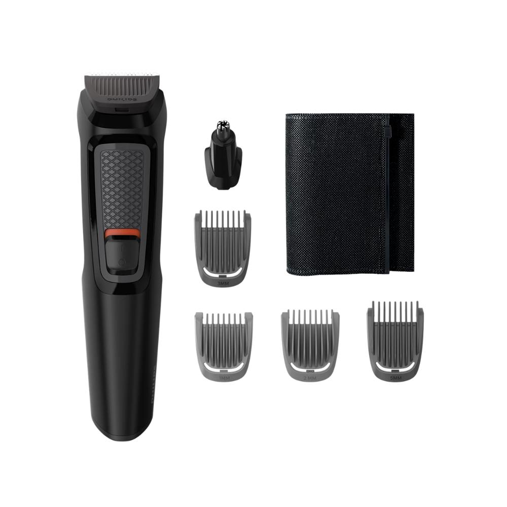 Philips Multigroom Series 3000 6 in 1 Σετ Επαναφορτιζόμενης Κουρευτικής Μηχανής Μαύρο (MG3710/15)