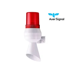 ΚΟΡΝΑ ΜΕ ΕΝΣΩΜΑΤΩΜΕΝΟ ΦΑΡΟ 230VAC 88dB ΚΟΚΚΙΝΟ KLL AUER