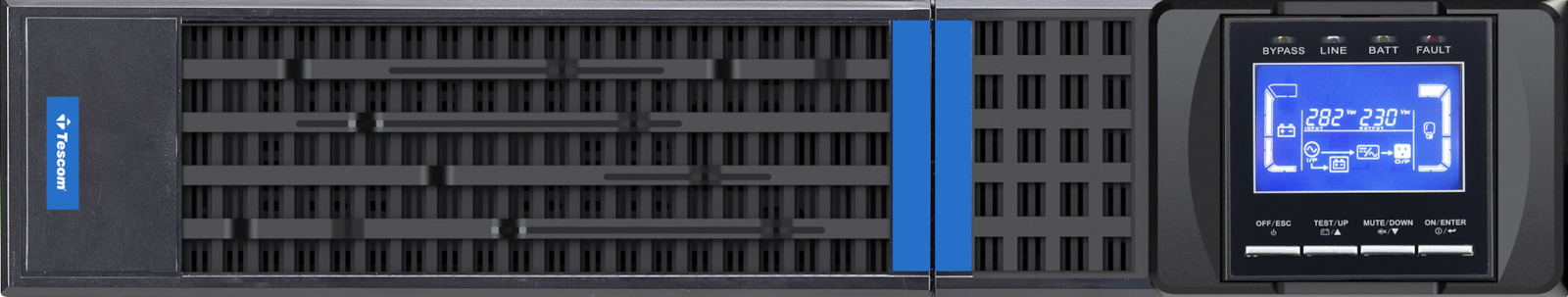 Tescom Online UPS 1101SRT PRIME Plus 1KVA/1000W RACK TYPE LCD with 2 x 12V 9Ah (UPS.0538) - Image 2