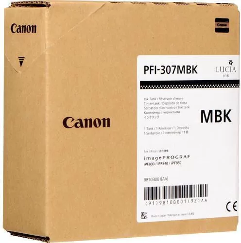 Canon PFI-307MBK Matte Black 330ml Γνήσιο Μελάνι Εκτυπωτή InkJet Μαύρο (9810B001) 4 Canon PFI-307MBK Matte Black 330ml Γνήσιο Μελάνι Εκτυπωτή InkJet Μαύρο (9810B001) - Image 2