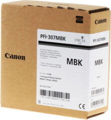 Canon PFI-307MBK Matte Black 330ml Γνήσιο Μελάνι Εκτυπωτή InkJet Μαύρο (9810B001)