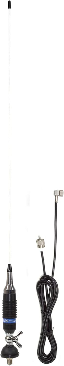 PNI S9 Κεραία CB με Βάση Πεταλούδα & 4m Καλώδιο (120cm)