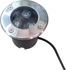 Tele Φωτιστικό Προβολάκι LED Εξωτερικού Χώρου 1W IP65 Ασημί