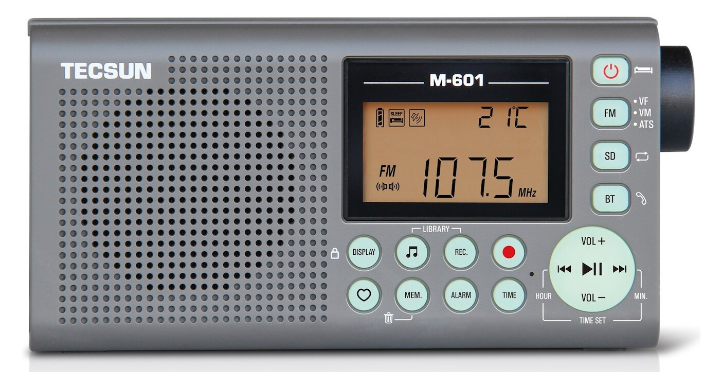 Tecsun M-601 Ψηφιακό Ραδιόφωνο DSP FM & Audio Player με Bluetooth, microSD & Recorder