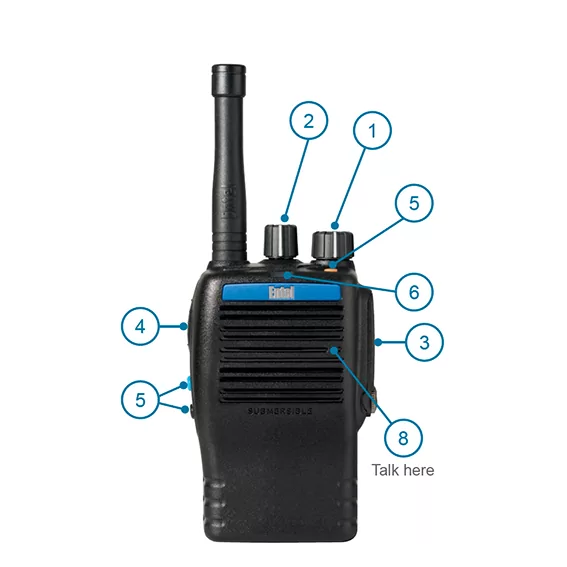 Entel DX582M-IS Intrinsically Safe Radio 4 Entel DX582M-IS Intrinsically Safe Radio - Image 2
