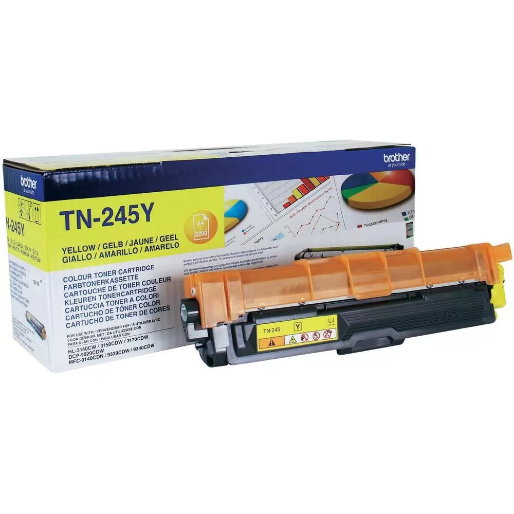 Brother TN-245Y Γνήσιο Toner Laser Εκτυπωτή Κίτρινο High Yield 2200 Σελίδων 3 Brother TN-245Y Γνήσιο Toner Laser Εκτυπωτή Κίτρινο High Yield 2200 Σελίδων