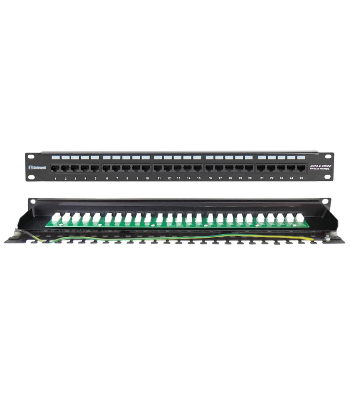 PATCH PANEL CAT3 25P 19" 1U ΤΗΛΕΦΩΝΙΚΟ ΜΕ ΟΔΗΓΟ ΚΑΛΩΔΙΩΝ SAFEWELL