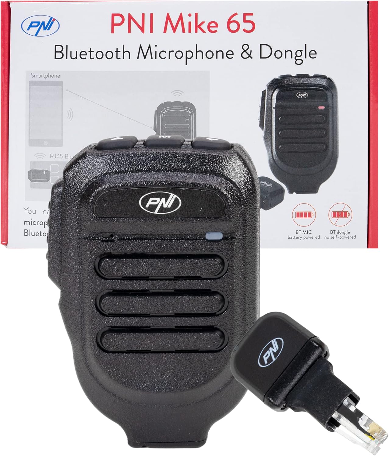 PNI Mike 65 Διπλόκαναλο Bluetooth Μικρόφωνο με Dongle (Συμβατό με RJ11) - Image 2