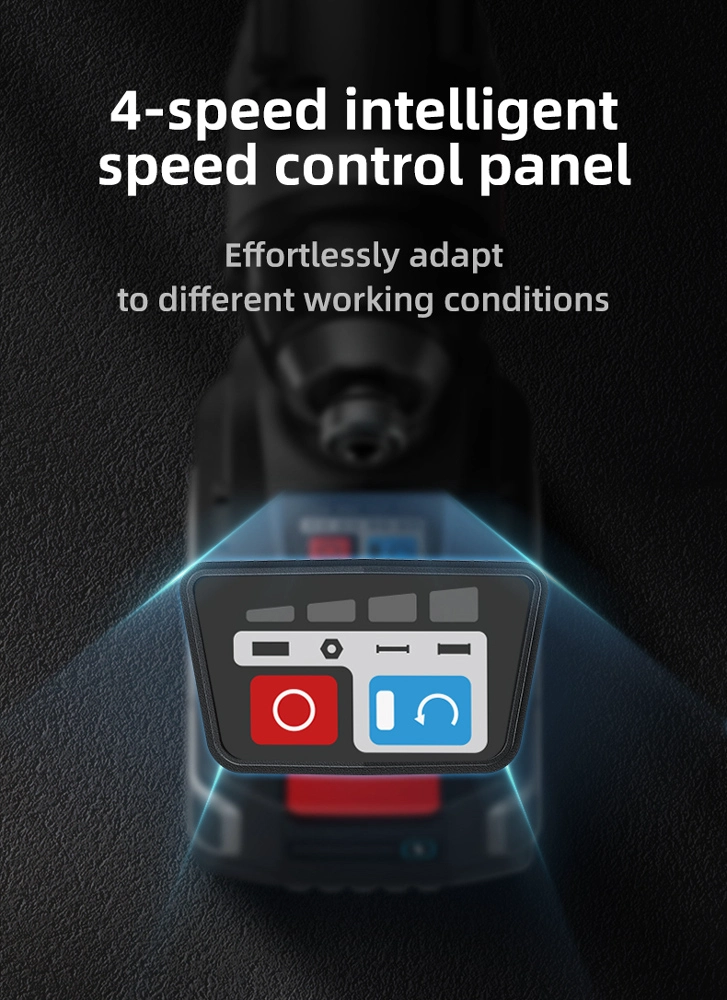 DELI παλμικό κατσαβίδι μπαταρίας DE-QZ20-1D2, Brushless, 20V, 2x 2Ah, 200N.m - Image 7