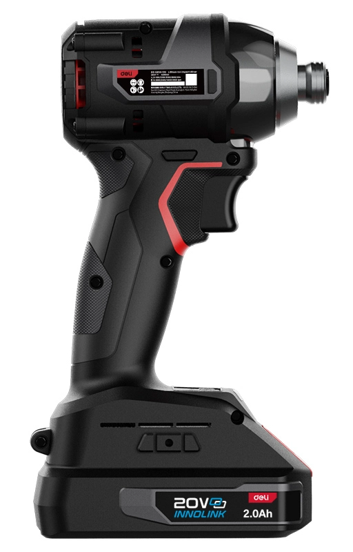 DELI παλμικό κατσαβίδι μπαταρίας DE-QZ20-1D2, Brushless, 20V, 2x 2Ah, 200N.m - Image 8